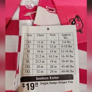 !!TWO!! NWT! Dogs striped polo shirts.. XXL SUPER CUTE 😍 💕.  1 Green & 1 pink